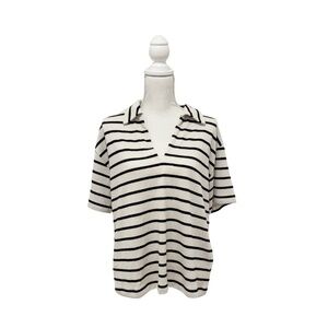 Striped V Neck T-shirt